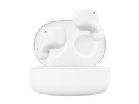 Belkin SoundForm Bolt - True wireless-hörlurar med mikrofon - inuti örat - Bluetooth - vit AUC009BTWH