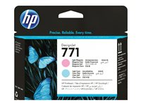 HP 771 - Ljus magenta, ljus cyan - skrivhuvud - för DesignJet Z6200, Z6600 Production Printer, Z6800 Photo Production CE019A
