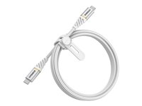 OtterBox Premium - USB-kabel - USB-C (hane) till USB-C (hane) - 1 m - molnhimmelfärgad vit 78-52680