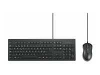 Kensington KM100 EQ - Sats med tangentbord och mus - USB - QWERTY - hela norden K75452PN
