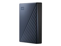 WD My Passport Ultra WDBFTM0050BBL - Hårddisk - krypterat - 5 TB - extern (portabel) - USB 3.1 (USB-C kontakt) - 256 bitars AES - blå WDBFTM0050BBL-WESN