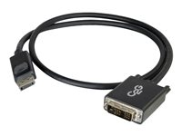 C2G 3m DisplayPort to Single Link DVI-D Adapter Cable M/M - DP to DVI - Black - DisplayPort-kabel - enkel länk - DisplayPort (hane) till DVI-D (hane) - 3 m - svart 84330