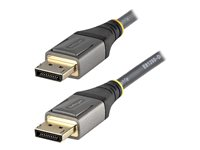 StarTech.com 5 m VESA-certifierad DisplayPort 1.4-kabel - 8K 60 Hz HDR10 - Ultra HD 4K 120 Hz-video - DP 1.4-kabel/-sladd - För skärmar/displayer - DisplayPort till DisplayPort-kabel - M/M - DisplayPort-kabel - DisplayPort (hane) till DisplayPort (hane) - DisplayPort 1.4 - 5 m - 4K120 Hz (3840 x 2160) stöd, 8K60 Hz (7680 x 4320) stöd, formpressad, passiv - svart, grå DP14VMM5M