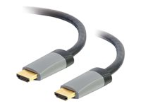 C2G 1m (3ft) HDMI Cable with Ethernet - High Speed CL2 In-Wall Rated - M/M - HDMI-kabel med Ethernet - HDMI hane till HDMI hane - 1 m - skärmad - svart 42520