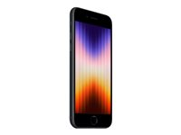 Apple iPhone SE (3rd generation) - 5G smartphone - dual-SIM / Internminne 256 GB - LCD-skärm - 4.7" - 1334 x 750 pixlar - rear camera 12 MP - front camera 7 MP - midnatt MMXM3QN/A