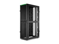 APC NetShelter SX Gen 2 - Rack skåp - 1991 H x 600 B x 1070 D mm, med sidor - golvstående - svart - 42U - 19" - TAA-kompatibel - för P/N: SMT1000RM1U, SMT750RM1U, SRTL10KRM4UT, SRTL5KRM2UI-HW, SRTL5KRM2UT-HW, SRTL8KRM4UT AR3100B2