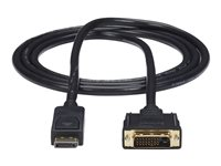 StarTech.com 1,8 m DisplayPort till DVI-kabel - 1080p video - DisplayPort till DVI-kabeladapter - DP till DVI-D-adapter Single Link - DP till DVI-skärmkabel - DP-anslutning med låsning - Adapterkabel - DVI-D (hane) till DisplayPort (hane) - 1.8 m - svart DP2DVI2MM6
