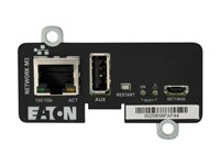 Eaton Cybersecure Gigabit NETWORK-M3 Card for UPS and PDU - Adapter för administration på distans - Gigabit Ethernet x 1 - för P/N: 9PX1500GRT-L, 9PX1500RT-L, 9PX2000RT-L, 9PX2200GRT-L, 9PX3000GRT-L, 9PX3000RT-L NETWORK-M3