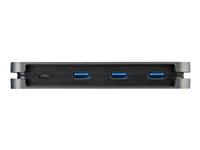 StarTech.com 4-port USB C-hubb - 3x USB-A/1x USB-C - 5 Gbps USB 3.0 Type-C-hubb (3.2/3.1 Gen 1) - USB-bussdriven - Bärbar USB-C till USB-A-adapterhubb - 28 cm lång kabel med kabelhantering - Hubb - 3 x USB 3.2 Gen 1 + 1 x USB-C 3.2 Gen 1 - skrivbordsmodell HB30CM3A1CB