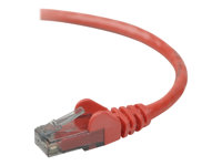 Belkin High Performance - Patch-kabel - RJ-45 (hane) till RJ-45 (hane) - 3 m - UTP - CAT 6 - formpressad, hakfri - röd - för Omniview SMB 1x16, SMB 1x8; OmniView SMB CAT5 KVM Switch A3L980B03M-REDS