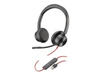 HP Poly Blackwire 8225-M - Blackwire 8200 series - headset - på örat - kabelansluten - USB-A - svart - Certifierad för Microsoft-teams 772K3AA