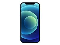 Apple iPhone 12 - 5G smartphone - dual-SIM / Internminne 128 GB - OLED-skärm - 6.1" - 2532 x 1170 pixlar - 2 bakre kameror 12 MP, 12 MP - front camera 12 MP - blå MGJE3QN/A