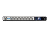 Eaton 5P 850iR - Gen 2 - UPS (kan monteras i rack) - AC 200/208/220/230/240 V - 680 Watt - 850 VA - 1-fas - 7 Ah - RS-232, USB - utgångskontakter: 4 - 1U - 19" - svart/silver - med Network Card-MS 5P850IRNG2