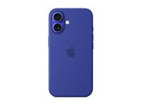 Apple - Baksidesskydd för mobiltelefon - MagSafe-kompatibilitet - silikon - ultramarinblå - för iPhone 16 MYY63ZM/A