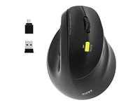 MOUSE ERGONOMIC RECHARGEABLE BT+ RF 2,4 GHZ-ERGO SHAP-RIGHT HAND RET 910007