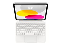 Apple Magic Keyboard Folio - Tangentbord och foliefodral - med pekdyna - Apple Smart connector - QWERTY - internationell engelska - för 10.9-inch iPad (10:e generation); iPad A16 Wi-Fi, A16 Wi-Fi + Cellular MQDP3Z/A
