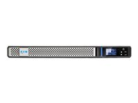 Eaton 5P 650iR - Gen 2 - UPS (kan monteras i rack) - AC 200/208/220/230/240 V - 520 Watt - 650 VA - 1-fas - 9 Ah - RS-232, USB - utgångskontakter: 4 - 1U - 19" - svart/silver - med Network Card-MS 5P650IRNG2