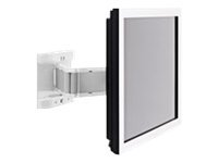 SMS Flatscreen WM 3D - Monteringssats (konsol) - lutning och vridning - för LCD-display - klarvit, aluminium - väggmonterbar FS041011