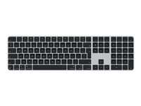 Apple Magic Keyboard with Touch ID and Numeric Keypad - Tangentbord - USB-C - trådlös - Bluetooth - QWERTY - internationell engelska - svarta tangenter MXK83Z/A