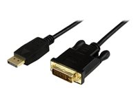 StarTech.com 1,8 m DisplayPort till DVI-kabel - 1080p video - Aktiv DisplayPort till DVI-kabeladapter - DisplayPort till DVI-D-kabel Single Link - DP 1.2 till DVI-skärmkabel - Bildskärmskabel - DisplayPort (hane) till DVI-D (hane) - 1.8 m - aktiv - svart - för P/N: TB3CDK2DP, TB3CDK2DPUE, TB3CDOCKDP, TB3DK2DHV, TB3DK2DHVUE, TB3DKDPMAW, TB3DKDPMAWUE DP2DVIMM6BS