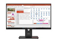 Lenovo ThinkVision T27-40 - LED-skärm - 27" - 1920 x 1080 Full HD (1080p) @ 120 Hz - IPS - 300 cd/m² - 1500:1 - 4 ms - HDMI, VGA, DisplayPort - eclipse black 64A5MAT6EU