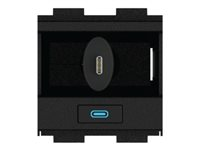 Crestron Gravity Cable Retractor FT2A-CBLR-GR-4K-USBC-HD - Kabelindragningssystem - USB Typ C - svart - för P/N: FT2-202-ELEC-PTL-B, FT2-500-ELEC-PTL-B FT2A-CBLR-GR-4K-USBC-HD