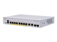 Cisco Business 250 Series CBS250-8PP-E-2G - Switch - L3 - smart - 8 x 10/100/1000 (PoE+) + 2 x kombinations-SFP - rackmonterbar - PoE+ (45 W) CBS250-8PP-E-2G-EU