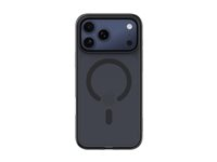 Belkin SheerForce Grip Series - Baksidesskydd för mobiltelefon - MagSafe-kompatibilitet - tillverkas av återvunna material - svart - för Apple iPhone 17 Pro Max MSA036HQBK