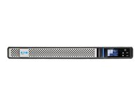 Eaton 5P 850i - Gen 2 - UPS (kan monteras i rack) - AC 200/208/220/230/240 V - 680 Watt - 850 VA - 1-fas - ventilstyrd blysyra (VRLA) - 7 Ah - RS-232, USB - utgångskontakter: 4 - 1U - 19" - svart/silver 5P850IRG2