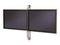 SMS Flatscreen X WH 1105 - Monteringssats (väggfäste) - för 2 LCD-bildskärmar/videokonferenssystem - vit, aluminium - skärmstorlek: 40"-46" PD081010-P0