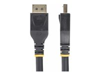 StarTech.com 25ft (7m) VESA-Certified Active DisplayPort 1.4 Cable, DP8K w/HBR3/HDR10/MST/DSC 1.2/HDCP 2.2, 8K 60Hz, 4K 120Hz Video - Active DP 1.4 Cable M/M (DP14A-7M-DP-CABLE) - DisplayPort-kabel - DisplayPort (hane) till DisplayPort (hane) - DisplayPort 1.4 - 7 m - aktiv kopparkabel, aktiv, stöd för 4K, stöd för 8K - svart DP14A-7M-DP-CABLE