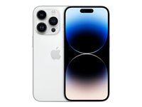 Apple iPhone 14 Pro - 5G smartphone - dual-SIM / Internminne 1 TB - OLED-skärm - 6.1" - 2556 x 1179 pixlar (120 Hz) - 3 st. bakre kameror 48 MP, 12 MP, 12 MP - front camera 12 MP - silver MQ2N3QN/A