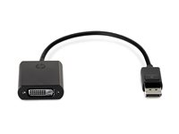 HP DisplayPort to DVI-D Adapter - DisplayPort-adapter - enkel länk - DisplayPort (hane) till DVI-D (hona) - 19 cm - sprintlåsning FH973AA