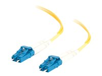 C2G LC-LC 9/125 OS1 Duplex Singlemode PVC Fiber Optic Cable (LSZH) - Patch-kabel - LC enkelläge (hane) till LC enkelläge (hane) - 5 m - 5 m - fiberoptisk - duplex - 9 / 125 mikrometer - OS1 - halogenfri - gul 85607
