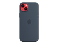 Apple - Baksidesskydd för mobiltelefon - MagSafe-kompatibilitet - silikon - stormblå - för iPhone 14 Plus MW503ZM/A