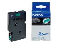 Brother TC791 - 9 mm x svart på grön - bandlaminat - för P-Touch PT-2000, PT-3000, PT-500, PT-5000, PT-8E TC791