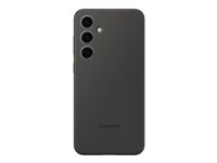 Samsung EF-PS721 - Baksidesskydd för mobiltelefon - silikon - svart - för Galaxy S24 FE EF-PS721CBEGWW