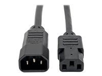 Eaton Tripp Lite Series PDU Power Cord, C13 to C14 - 10A, 250V, 18 AWG, 6 ft. (1.83 m), Black - Förlängningskabel för ström - IEC 60320 C14 till power IEC 60320 C13 - AC 100-250 V - 10 A - 1.83 m - svart P004-006