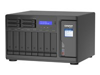 QNAP TVS-h1288X - NAS-server - 12 fack - SATA 6Gb/s - RAID 0, 1, 5, 6, 10, 50, JBOD, 5 hot spare, 6-reservsnabbyte, 60, 10 hot spare, RAID TP - RAM 16 GB - Gigabit Ethernet / 2.5 Gigabit Ethernet / 10 Gigabit Ethernet - iSCSI support TVS-H1288X-W1250-16G