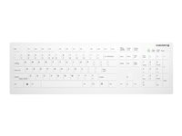 Active Key AK-C8112 - Tangentbord - medicinskt - 100% - full size - tvättbar - USB - QWERTY - hela norden - tangentbrytare: CHERRY SX - vit AK-C8112-US-W/PN