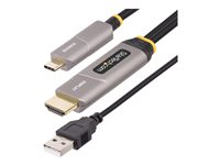 StarTech.com 30ft (9.15m) USB-C to HDMI 2.0 Active Optical Cable, 4K 60Hz - HDMI-kabel - USB-C hane till HDMI, USB (endast ström) hane - 9.15 m - skyddad/fiberoptisk - svart - aktiv, Active Optical Cable (AOC), Enkelriktad, 4K60Hz (3840 x 2160) stöd 145B-USBC-HDMI4K-AOC