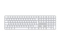 Apple Magic Keyboard with Touch ID and Numeric Keypad - Tangentbord - USB-C - trådlös - Bluetooth - QWERTY - ryska - vita tangenter MXK73RS/A