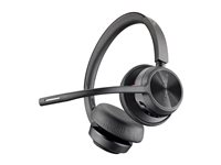 HP Poly Voyager 4320 - Voyager 4300 series - headset - på örat - Bluetooth - trådlös, kabelansluten - USB-C - svart - Certifierad för Microsoft-teams, Zoomcertifierad 76U50AA