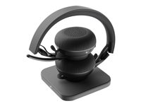 Logitech Zone Wireless MS - Headset - på örat - Bluetooth - trådlös - aktiv brusradering 981-000854