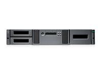 HPE StoreEver MSL2024 - Bandbibliotek - 288 TB / 720 TB - platser: 24 - LTO Ultrium (12 TB / 30 TB) x 1 - Ultrium 8 - högsta antal enheter: 2 - SAS-2 - kan monteras i rack - 2U - streckkodsläsare, kryptering - Smart Choice P77036-B25