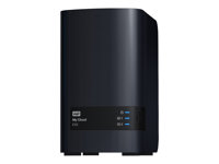 WD My Cloud EX2 WDBVKW0080JCH - NAS-server - 2 fack - 8 TB - SATA 6Gb/s - HDD 4 TB x 2 - RAID 0, 1, JBOD - RAM 512 MB - Gigabit Ethernet - iSCSI support WDBVKW0080JCH-EESN