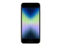 Apple iPhone SE (3rd generation) - 5G smartphone - dual-SIM / Internminne 128 GB - LCD-skärm - 4.7" - 1334 x 750 pixlar - rear camera 12 MP - front camera 7 MP - starlight MMXK3QN/A