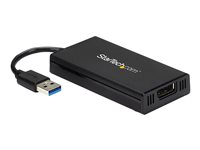 StarTech.com USB 3.0 till DisplayPort-adapter - DisplayLink certifierad - 4K 30 Hz - USB-/DisplayPort-adapter - TAA-kompatibel - USB typ A (hane) till DisplayPort (hona) - USB 3.0 - 9 m - stöd för 4K, USB-ström - svart - för P/N: MDP2DPMM10, MDP2DPMM3, MDP2DPMM6, MDP2DVIMM6BS, TB33A1C USB32DP4K