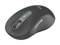 Logitech Signature M750 - Mus - optisk - 6 knappar - trådlös - 2.4 GHz, Bluetooth - Logitech Logi Bolt USB-mottagare - grafit 910-007509