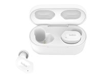 Belkin SoundForm Play - True wireless-hörlurar med mikrofon - inuti örat - Bluetooth - aktiv brusradering - moln AUC005BTWH